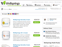 Tablet Screenshot of nz.store.wellsprings-health.com